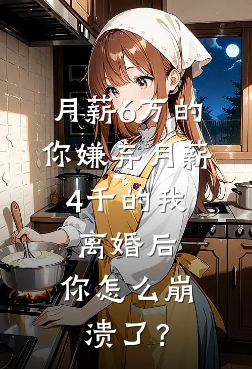 月薪6万的你嫌弃月薪4千的我，离婚后，你怎么崩溃了？