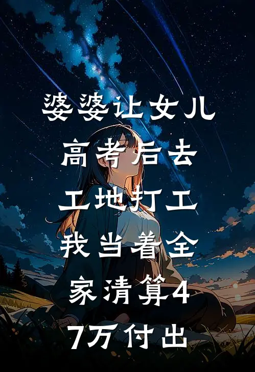 婆婆让女儿高考后去工地打工，我当着全家清算47万付出