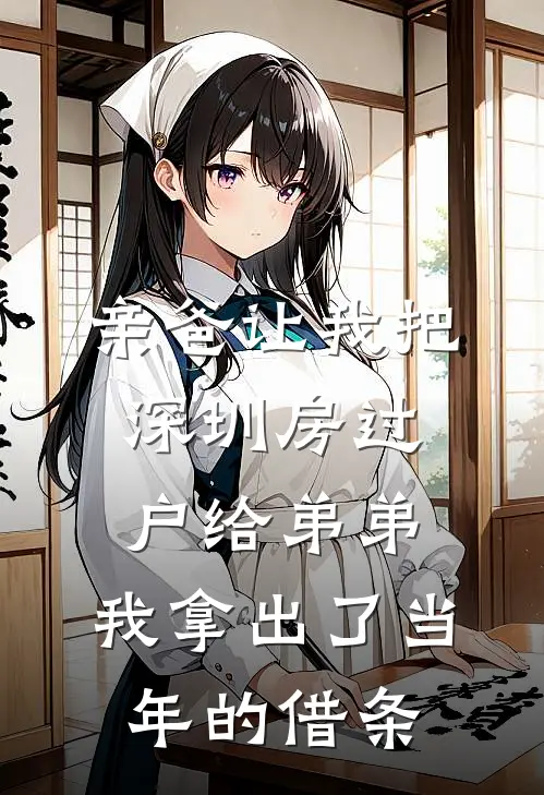 亲爸让我把深圳房过户给弟弟,我拿出了当年的借条