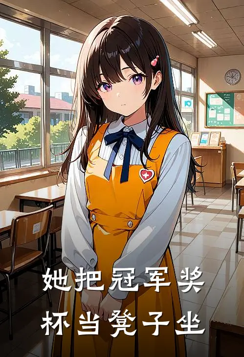 她把冠军奖杯当凳子坐