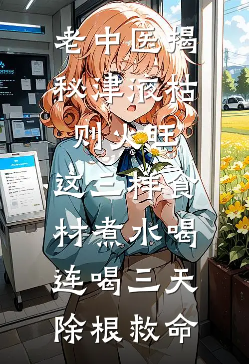 老中医揭秘津液枯则火旺,这三样食材煮水喝,连喝三天除根救命
